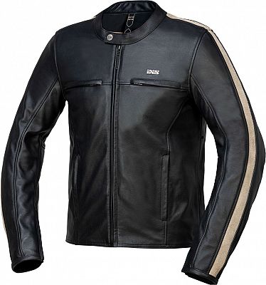 IXS Stripe, Lederjacke - Schwarz - 52 von IXS