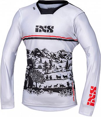 IXS Trigger 3.0, Trikot unisex - Weiß/Schwarz/Rot - L von IXS