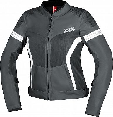 IXS Trigonis-Air, Textiljacke Damen - Dunkelgrau/Grau/Weiß - XXL von IXS