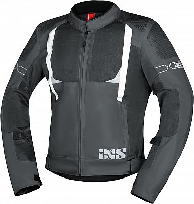 IXS Trigonis-Air, Textiljacke - Dunkelgrau/Grau/Weiß - XXL von IXS