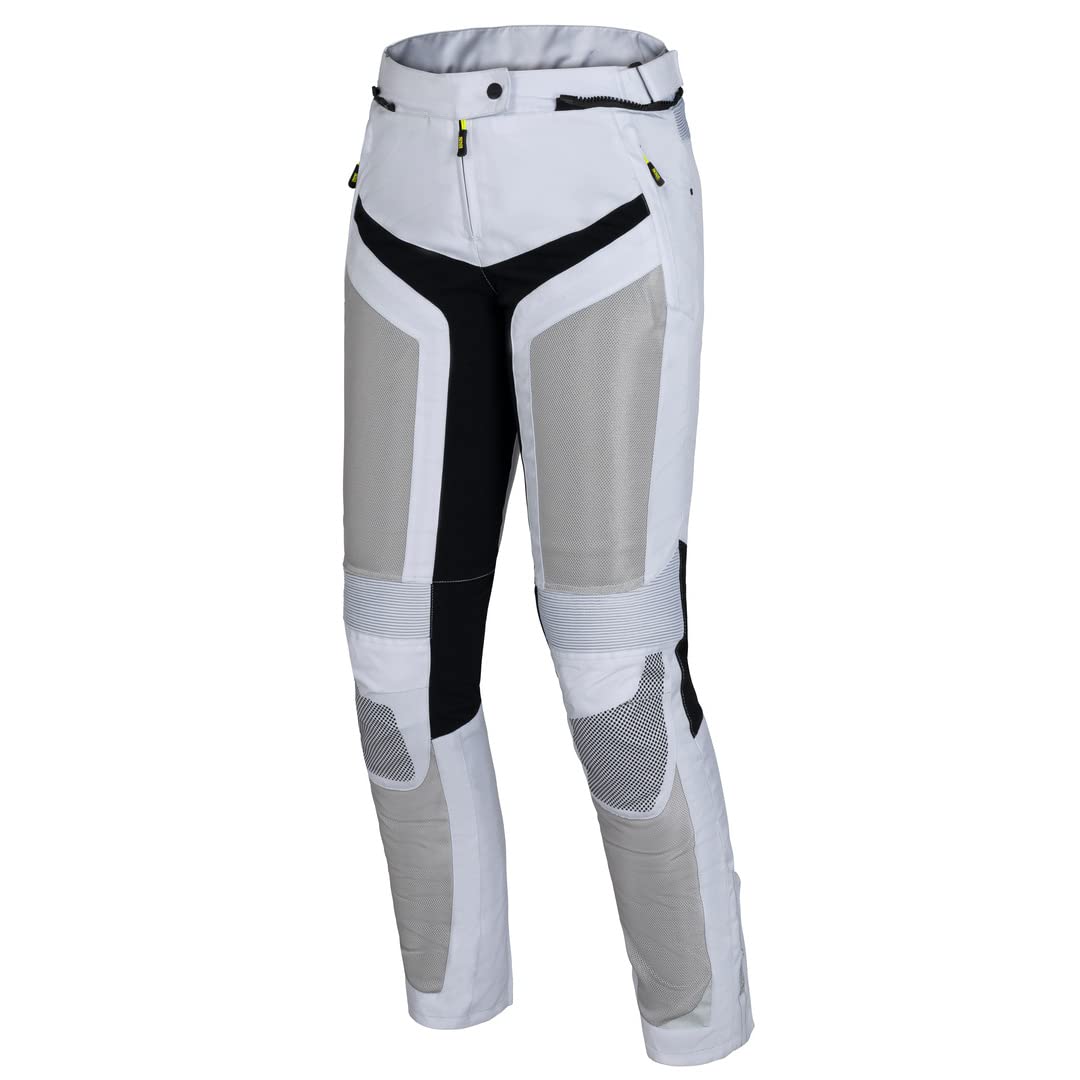 IXS Trigonis-Air Damen Motorrad Textilhose, hellgrau/schwarz, 2XL von IXS