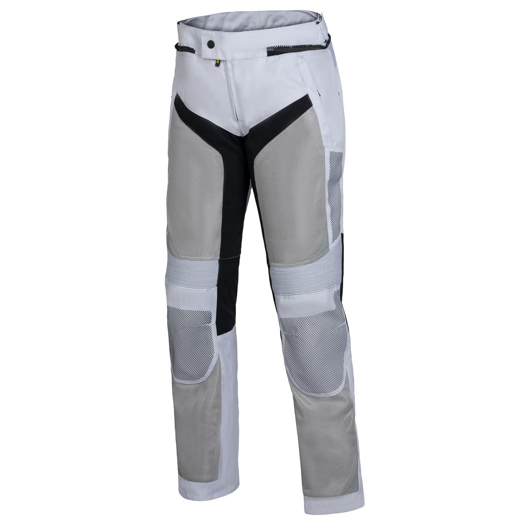 IXS Trigonis-Air Motorrad Textilhose, hellgrau/schwarz, L von IXS