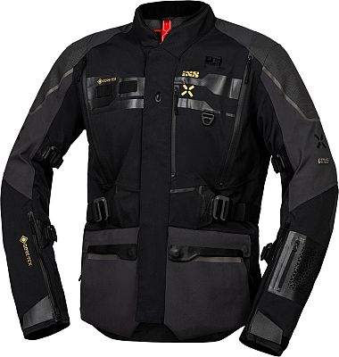 IXS Venture-GTX 1.0, Textiljacke Gore-Tex - Schwarz/Dunkelgrau - Kurz L von IXS