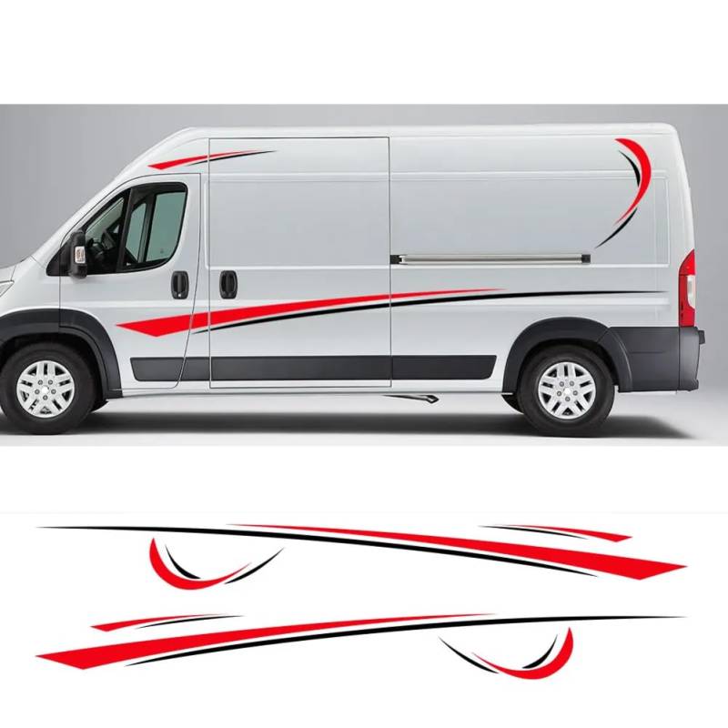 6 Teile/los Auto Aufkleber Grafiken Sport Vinyl Streifen Camper Van Aufkleber, Für Citroen Zubehör von IYARNOVA