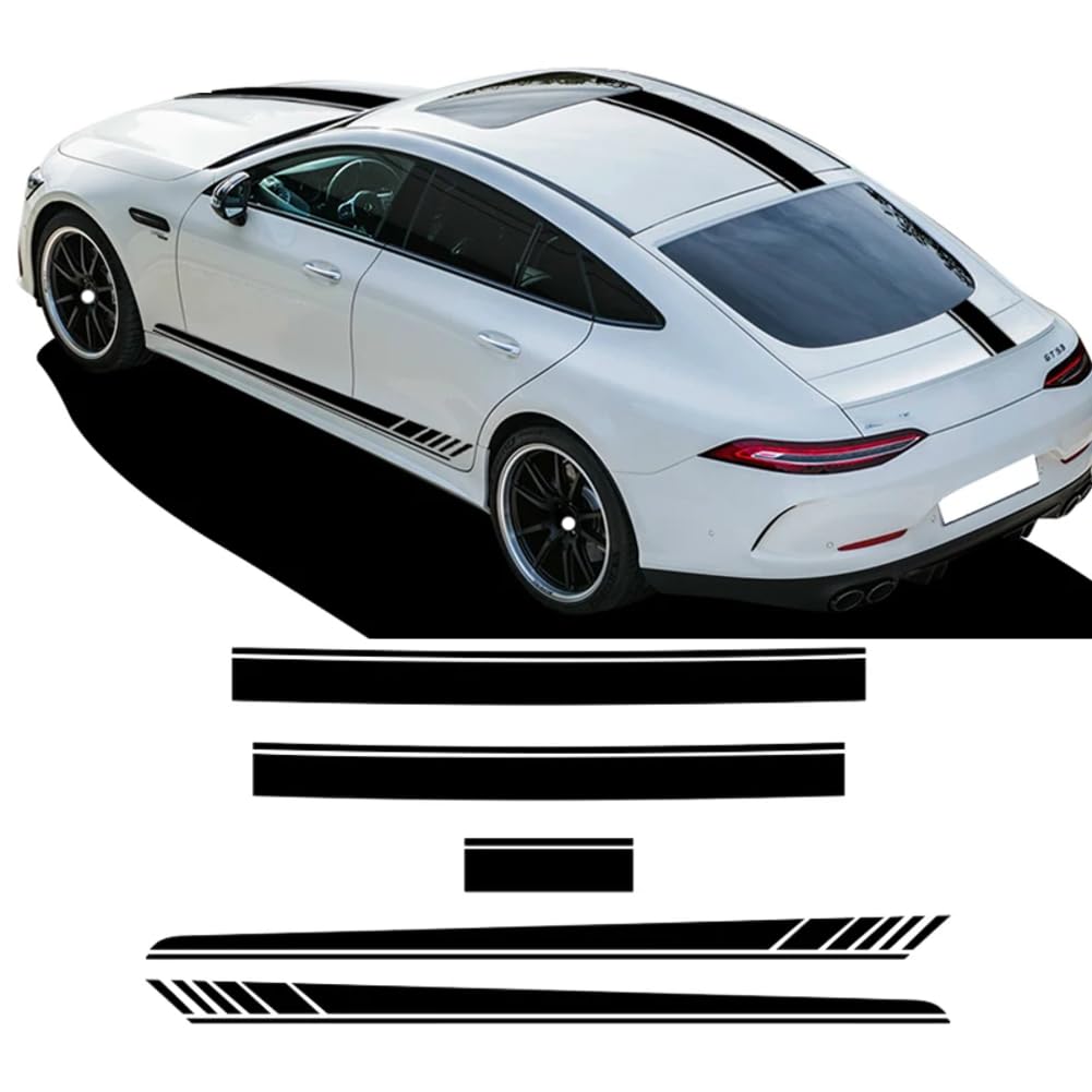 Autohaubenaufkleber, Dachheck Edition 1, Türseitenstreifen, Rockaufkleber, für M=ercedes, für B=ENZ, für AMG GT S X290 GT63 GT43 GT53 Zubehör von IYARNOVA