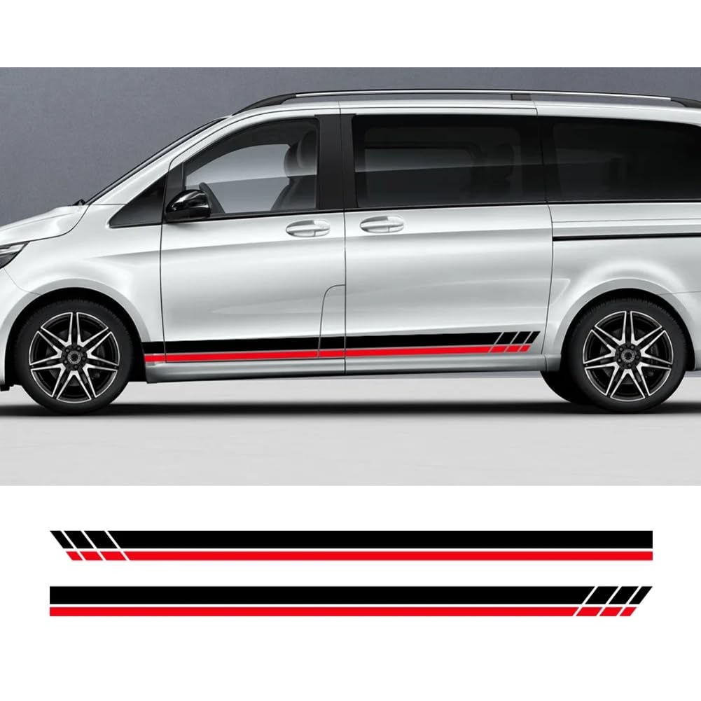 Dekoraufkleber für Autotürseiten, für M=ercedes B=ENZ Vito Viano V-Klasse W447 W639 Van Stripes Vinyl-Aufkleber Auto-Tuning-Zubehör von IYARNOVA