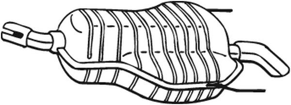 IZAWIT Endschalldämpfer OPEL,VAUXHALL 21.266 5852301 Endtopf,Auspuff Endtopf,Nachschalldämpfer,ESD von IZAWIT