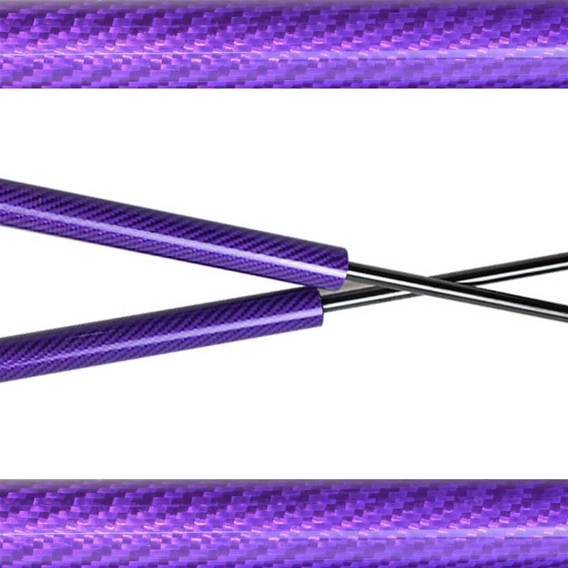 Stoßdämpfer for die hintere Heckklappe, GUN125, GUN126, Pickup-Gasdruckfedern, Hebeunterstützungsdämpfer, 2 Stück(Purple carbon fiber) von IZNIDUGK