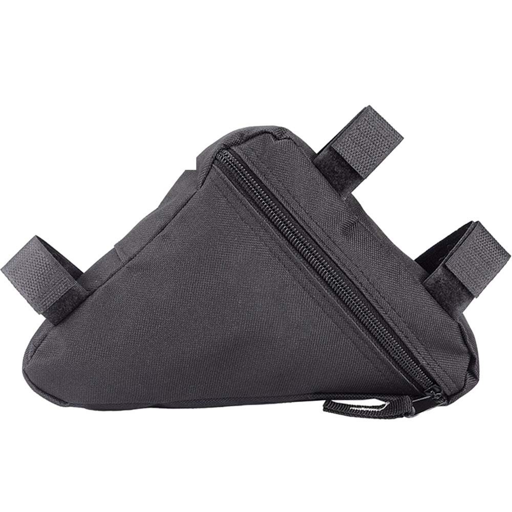 Ianulus Fahrrad Dreiecktasche, wasserdichte Radtasche Triangle Bag, Fahrradrahmentasche, Fahrrad Werkzeugtasche für Fahrradschloss, Werkzeug, Regenjacke etc (Schwarz) von Ianulus