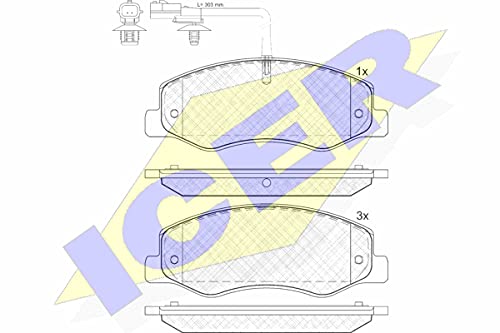 Icer Brakes 142000 Bremsbelagsatz, Scheibenbremse von ICER