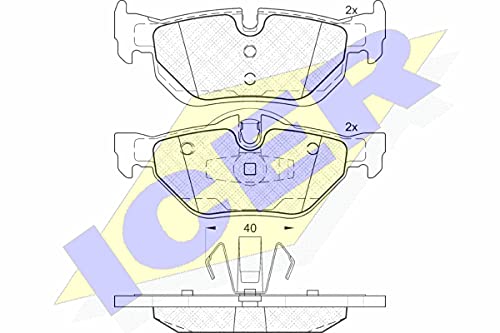 Icer Brakes 181663 Bremsbelagsatz, Scheibenbremse von ICER