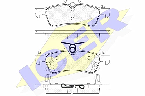 Icer Brakes 181878 Bremsbelagsatz, Scheibenbremse von ICER