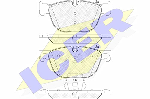 Icer Brakes 181919 Bremsbelagsatz, Scheibenbremse - (4-teilig) von ICER