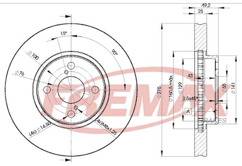 Icer Brakes 78BD2080 Bremsscheibe von Icer Brakes