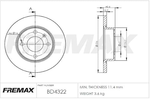 Icer Brakes 78BD4322 Bremsscheibe von Icer Brakes