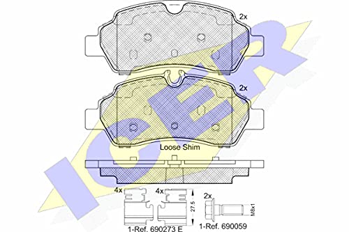 Icer 142224 Bremsbeläge von ICER