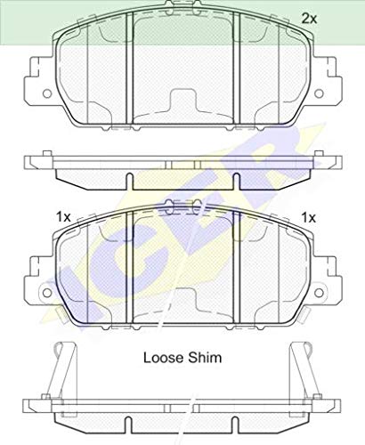 Icer 182153 Bremsbeläge von ICER