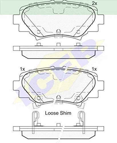 Icer 182169 Bremsbeläge von ICER