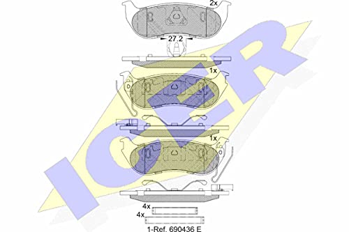 Icer 182255 Bremsbeläge von ICER