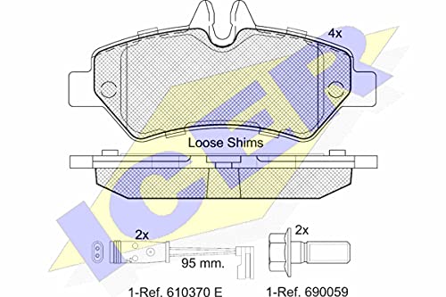 Icer Brakes 141787 Bremsbelagsatz, Scheibenbremse von ICER