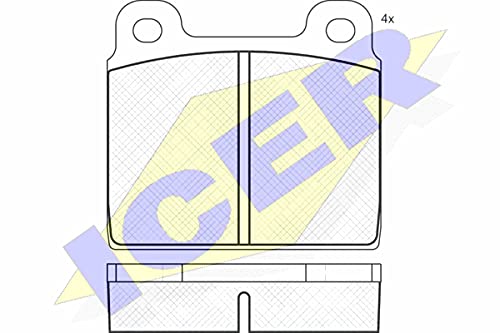 Icer Brakes 180011 Bremsbelagsatz, Scheibenbremse von ICER
