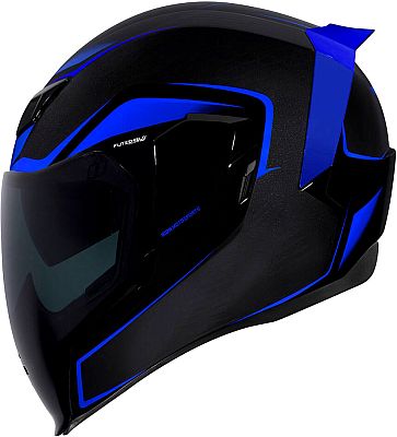 Icon Airflite Crosslink Integralhelm, B-Ware - Blau/Schwarz - S von Icon