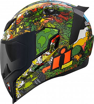 Icon Airflite GP23, Integralhelm - Grün/Gelb/Orange - 3XL von Icon