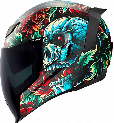 Icon Airflite Mips Omnicrux, Integralhelm - Schwarz/Blau/Rot - XXL von Icon