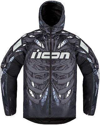 Icon Airform Manik´R, Textiljacke - Schwarz/Grau/Weiß - XXL von Icon