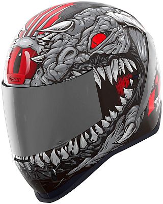 Icon Airform Mips Kryola Kreep, Integralhelm - Silber/Weiß/Rot - XXL von Icon