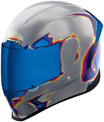 Icon Airframe Pro Reentry, Integralhelm - Silber/Blau/Rot - L von Icon