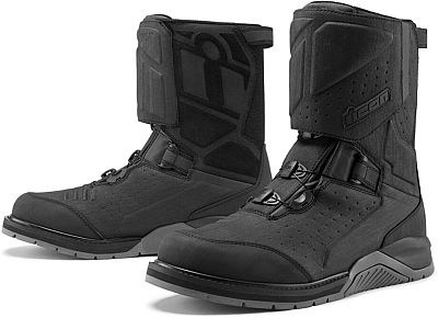 Icon Alcan, Stiefel wasserdicht - Schwarz/Grau - 10 US von Icon