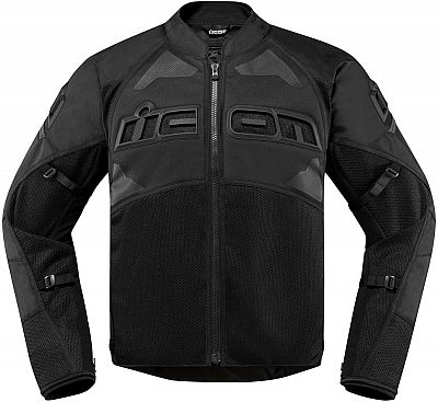 Icon Contra 2, Textiljacke - Schwarz/Schwarz - L von Icon