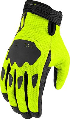 Icon Hooligan CE, Handschuhe - Neon-Gelb/Schwarz - S von Icon