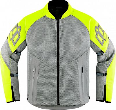 Icon Mesh AF, Textiljacke - Neon-Gelb/Hellgrau - XL von Icon