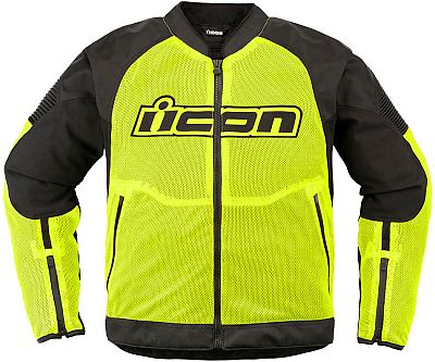 Icon Overlord3 Mesh, Textiljacke - Neon-Gelb/Schwarz - L von Icon