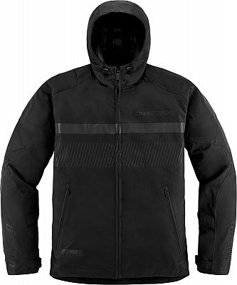 Icon PDX3, Textiljacke wasserdicht - Schwarz - M von Icon