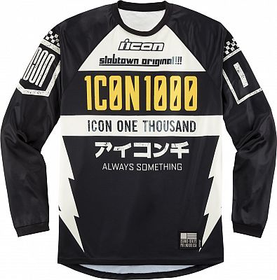 Icon Slabtown, Trikot - Schwarz/Gelb - M von Icon