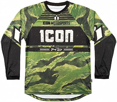 Icon Tiger’s Blood, Trikot - Grün/Schwarz/Weiß - L von Icon