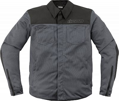 Icon Upstate Mesh, Textiljacke - Grau/Schwarz - M von Icon