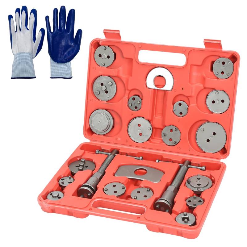 Ikodm 22 TLG Universal Bremskolbenrücksteller Set Bremssattel Kolben Wind Zurück Tool Kit Bremse Instandsetzung Werkzeug Bremskolben von Ikodm