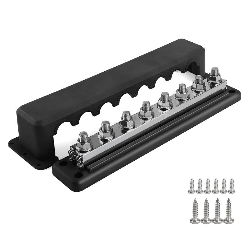 Illkjasfc 3/8 Zoll 8 Pfosten 600A Sammelschiene Batterieklemmen Stromverteilung Marine Automotive Boot Solarverkabelung Sammelschiene von Illkjasfc