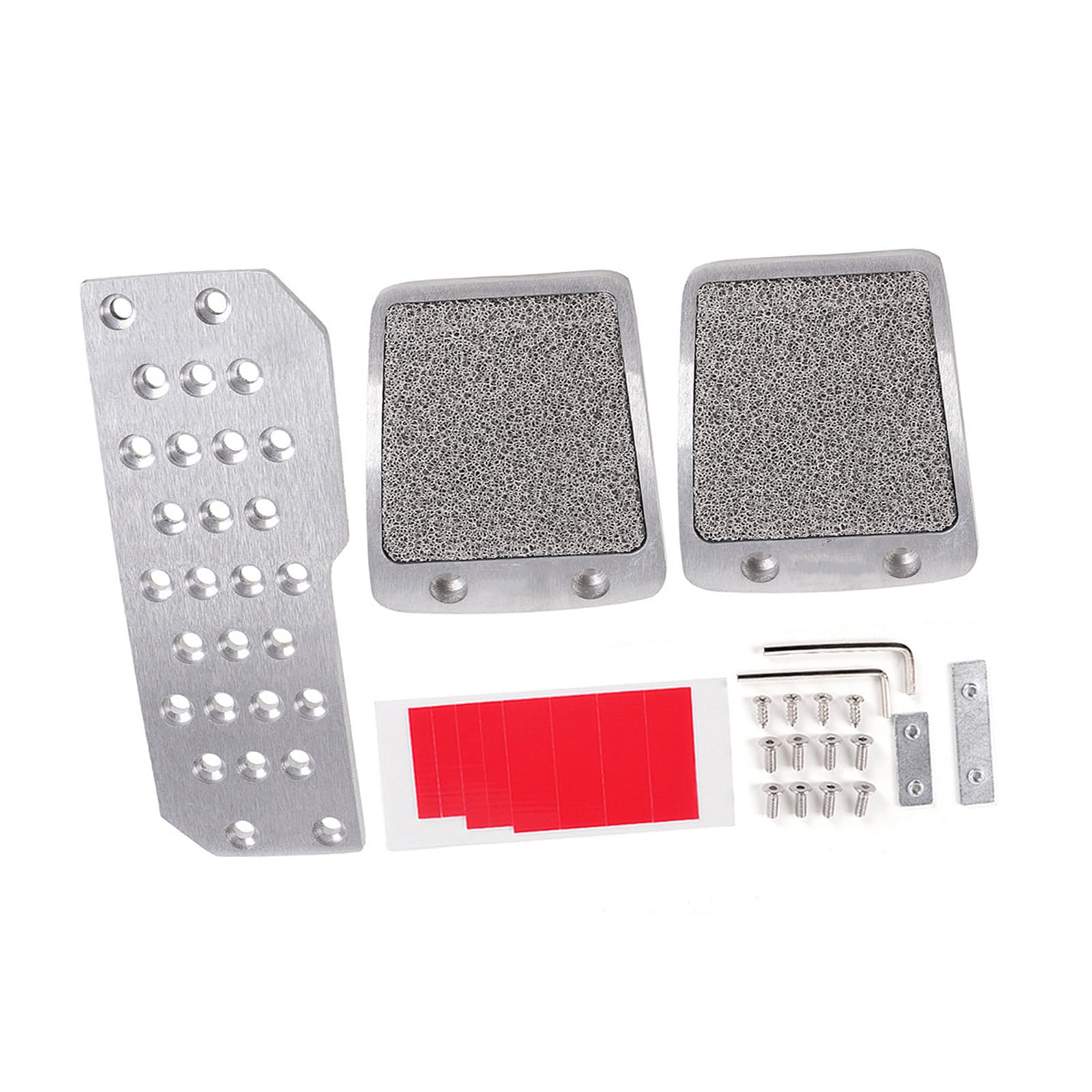 Illkjasfc Aluminium Auto Fußstütze Beschleuniger Trittbrett Bremse Pedal Pedal Set Für Manuelle Übertragung Einfache Installation von Illkjasfc