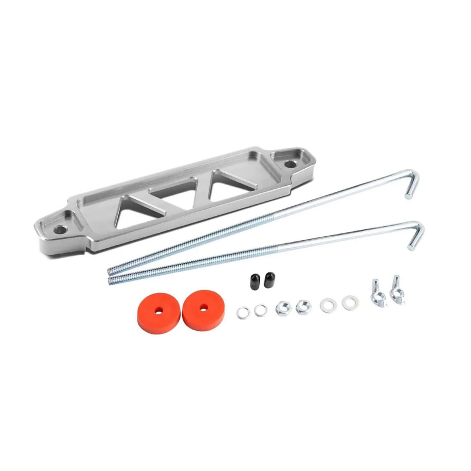 Illkjasfc Aluminium Batterie Niederhalter Set Batterie Tie Down Halterung Tie Down Befestigen Halterung Mit Schrauben Auto Zubehör von Illkjasfc