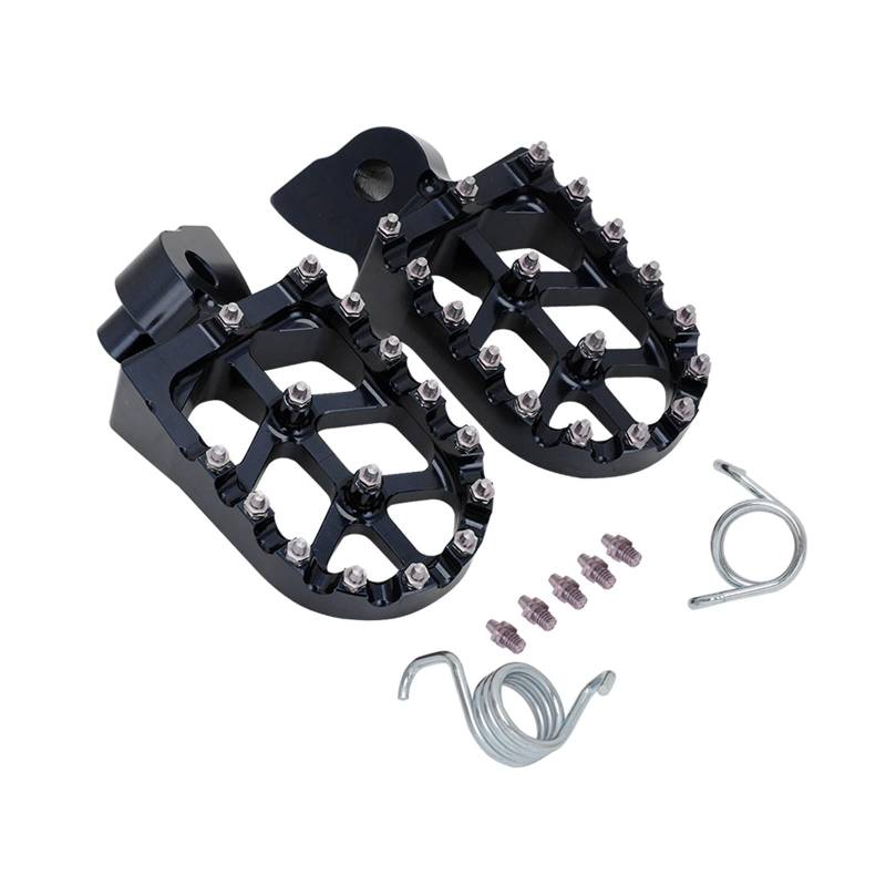 Illkjasfc Fußstütze Pedal Fußraste Zubehör Für YZ YZF 85 125 250 426 450F Aluminium Fußrasten Rot/Blau/Schwarz von Illkjasfc