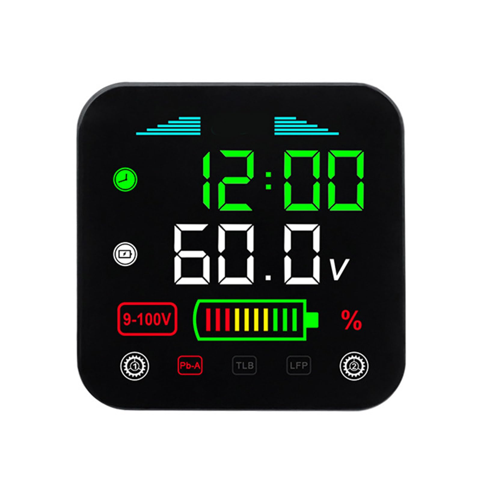 Illkjasfc Voltmeter Tester Batterie Detektor Digital Strom Meter DC9-100V Batterie Kapazität Indikatoren von Illkjasfc