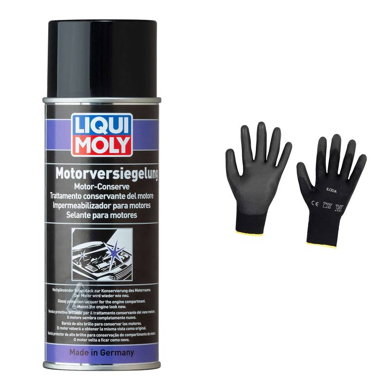 Iloda Original Liqui Moly 400ml Motorversiegelung 3327 Schutzhandschuhe von Iloda