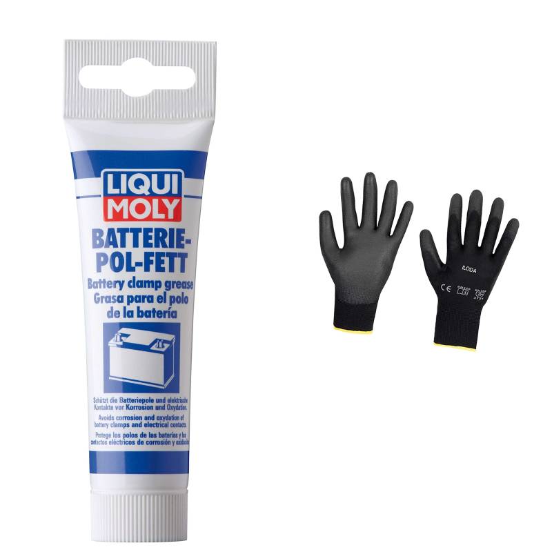 Iloda Original Liqui Moly 50g Batterie-Pol-Fett 3140 Schutzhandschuhe von Iloda