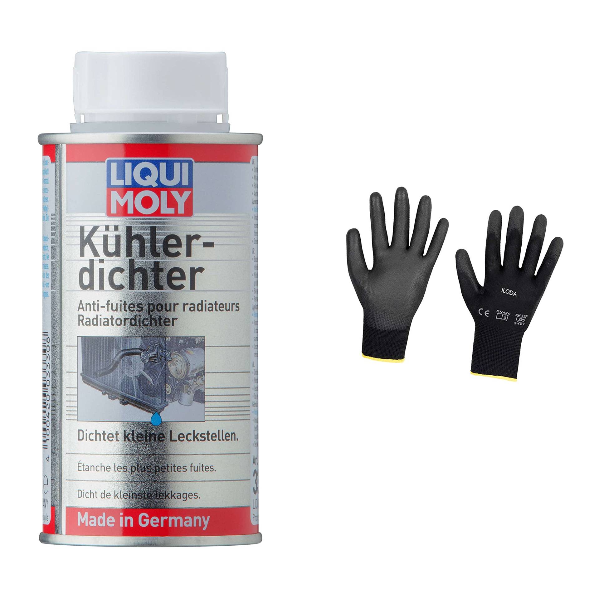 Iloda Original Liqui Moly 150ml Kühlerdichter 3330 Schutzhandschuhe von Iloda