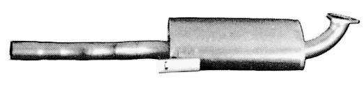 Mittelschalldämpfer mitte Imasaf 10.28.76 von Imasaf